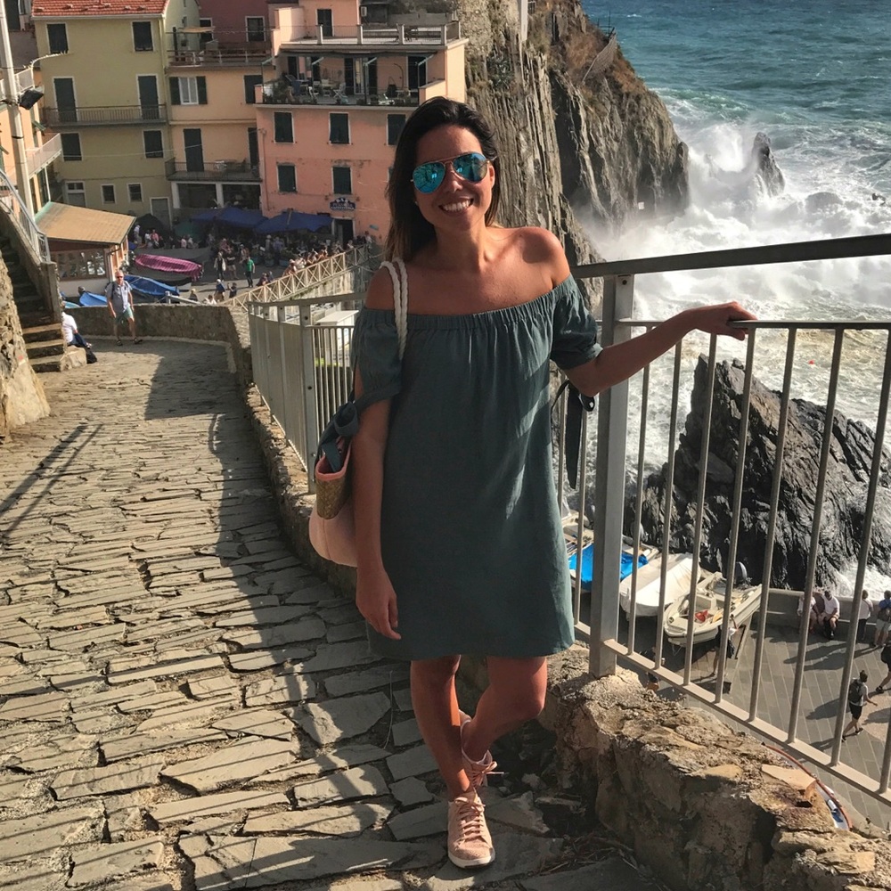 Lulu’s off shoulder dress